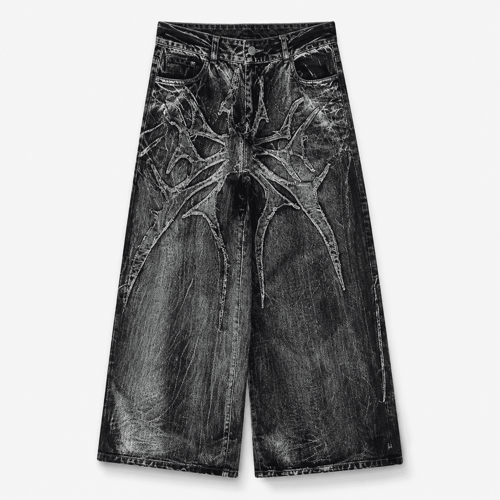 PANTALONES RETRO GOTH "DARK PARADOX" BAGGY JEANS