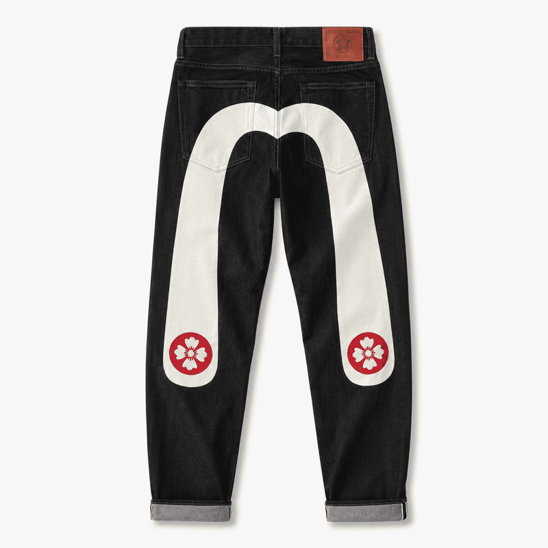 Jeans Bordado Japonés