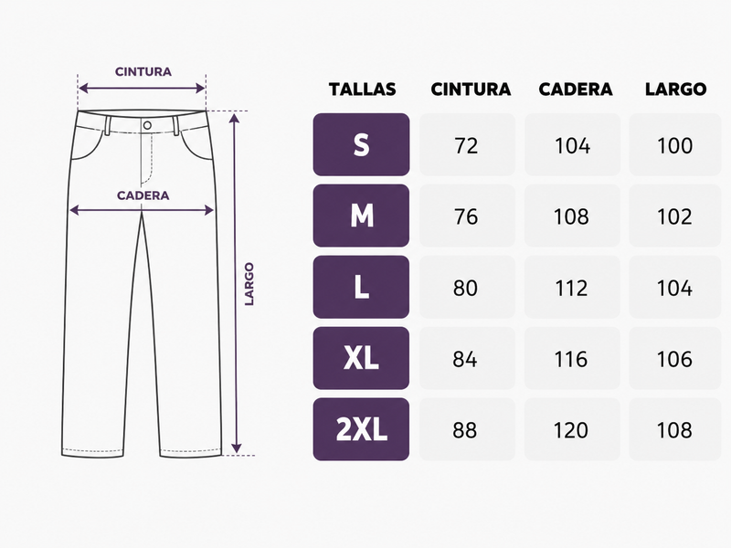 Tabla de medidas